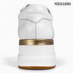 Zapatillas Urbanas Mujer de Cuero Conny Blanco
