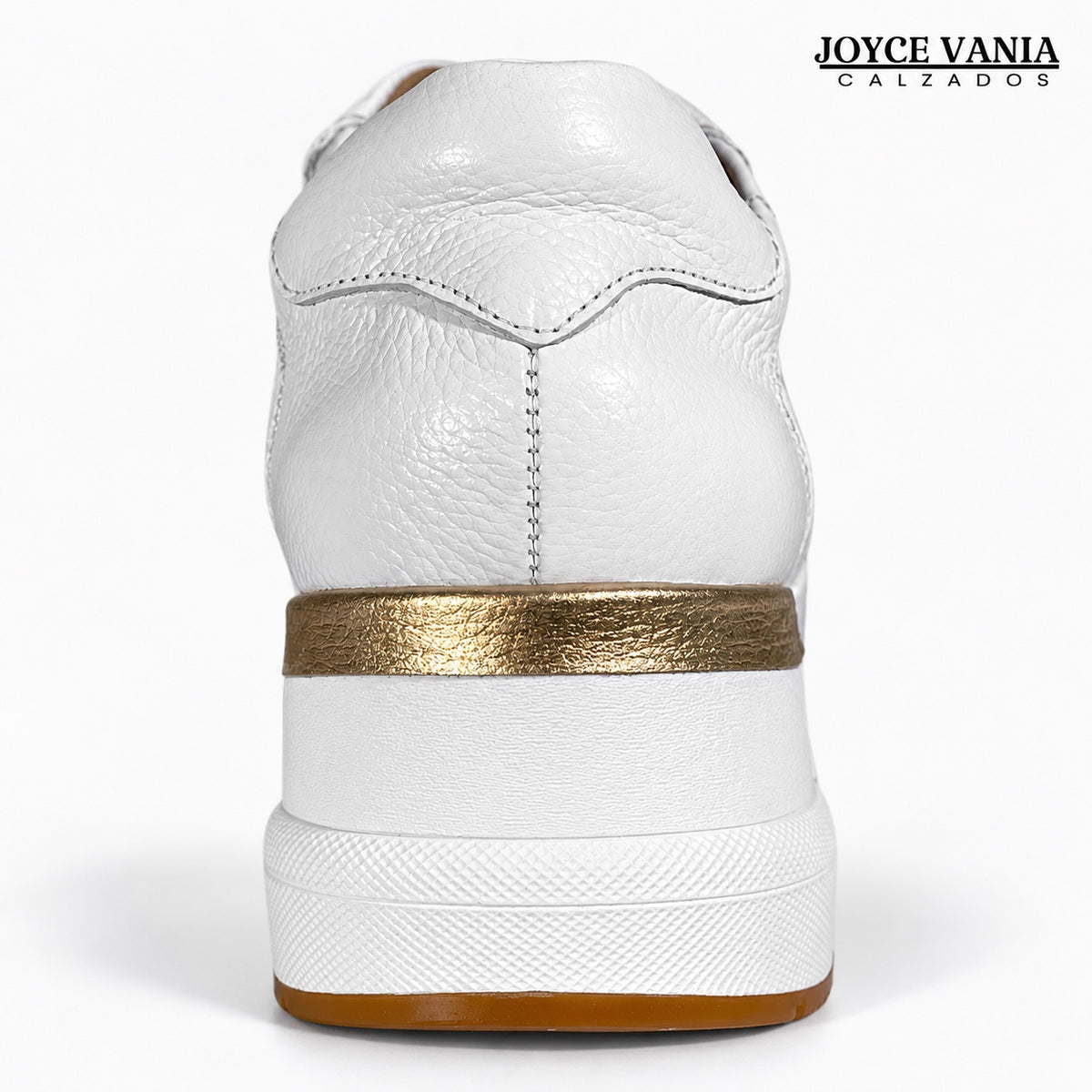 Zapatillas Urbanas Mujer de Cuero Conny Blanco