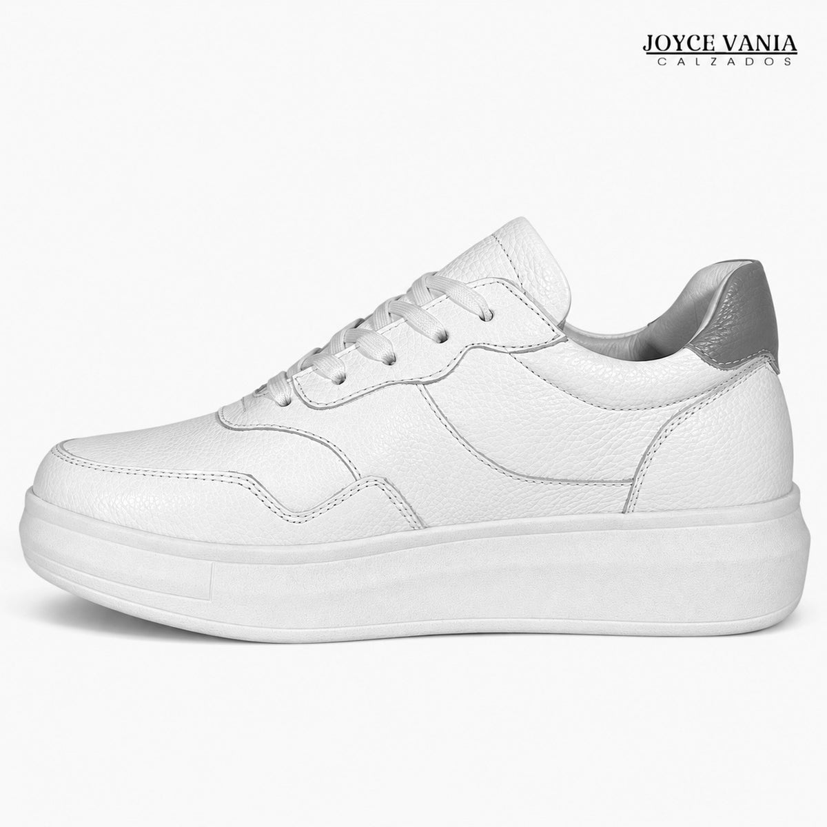 Zapatillas Urbanas de Cuero Mujer Nova blanco DOS