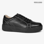Zapatillas Urbanas de Cuero Mujer Sumiko negro