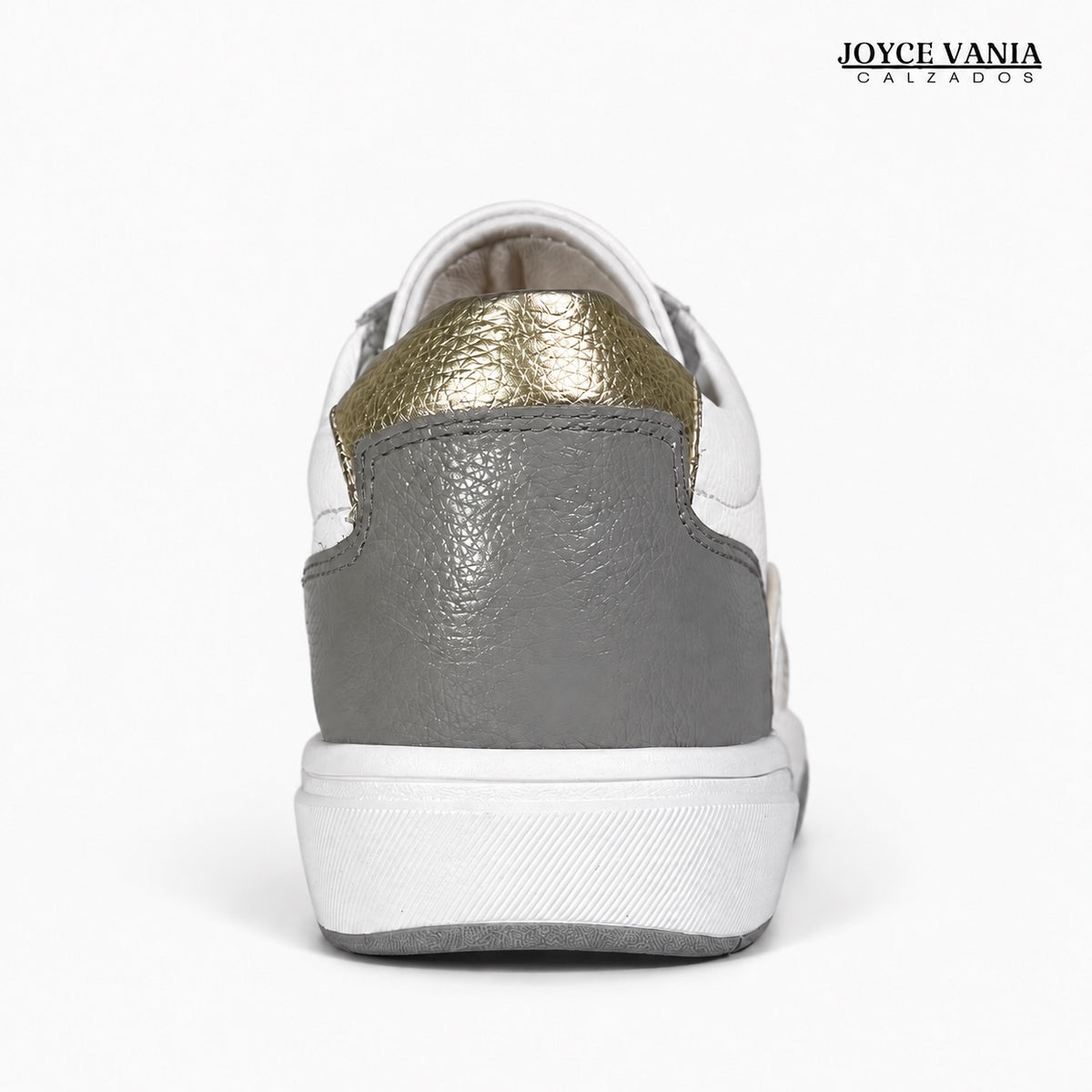 Zapatillas Urbanas de Cuero Mujer Esencia blanco