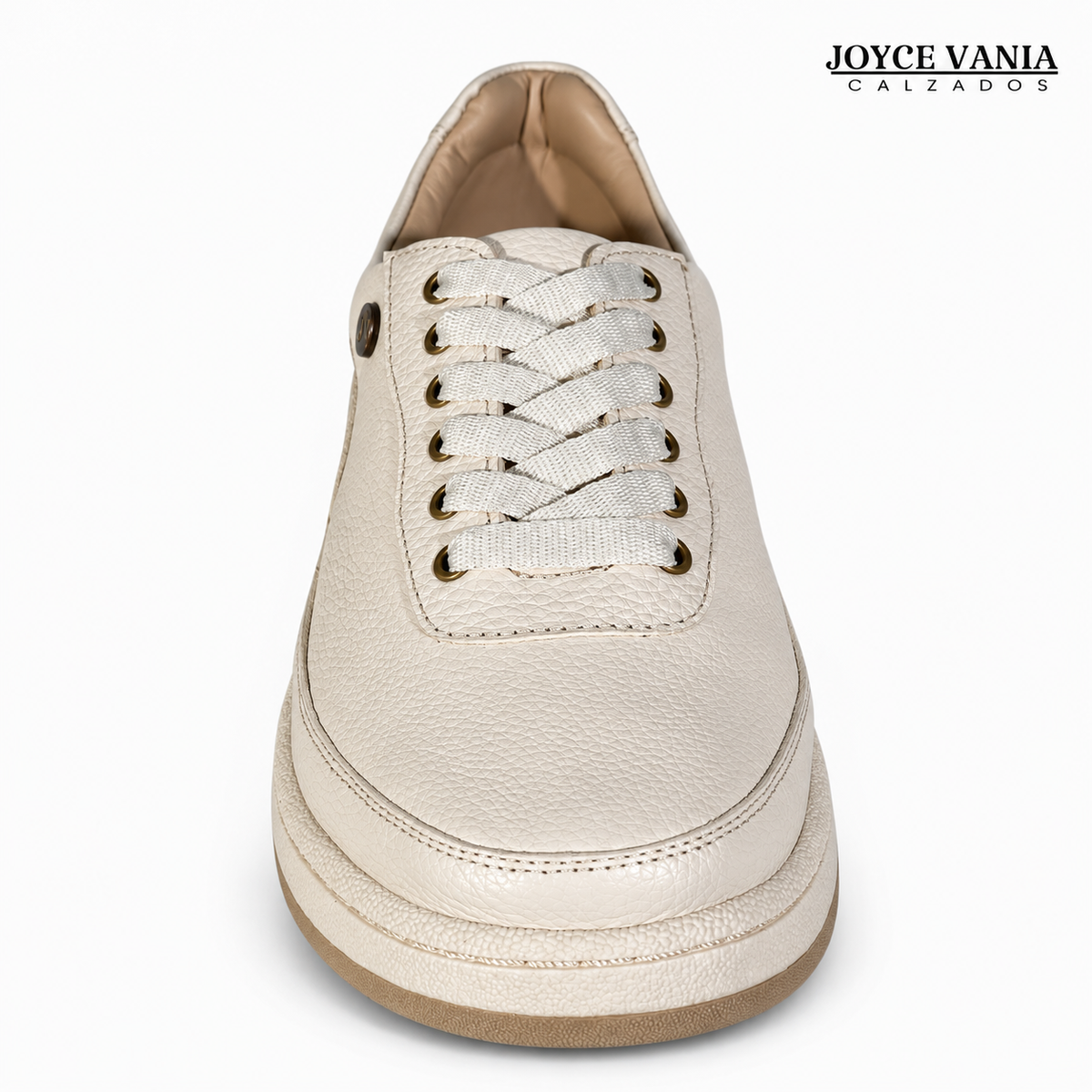 Zapatillas Urbanas de Cuero Mujer Jimena hueso