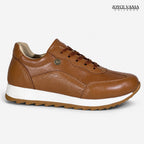 Zapatillas Urbanas de Cuero Mujer Cadencia miel