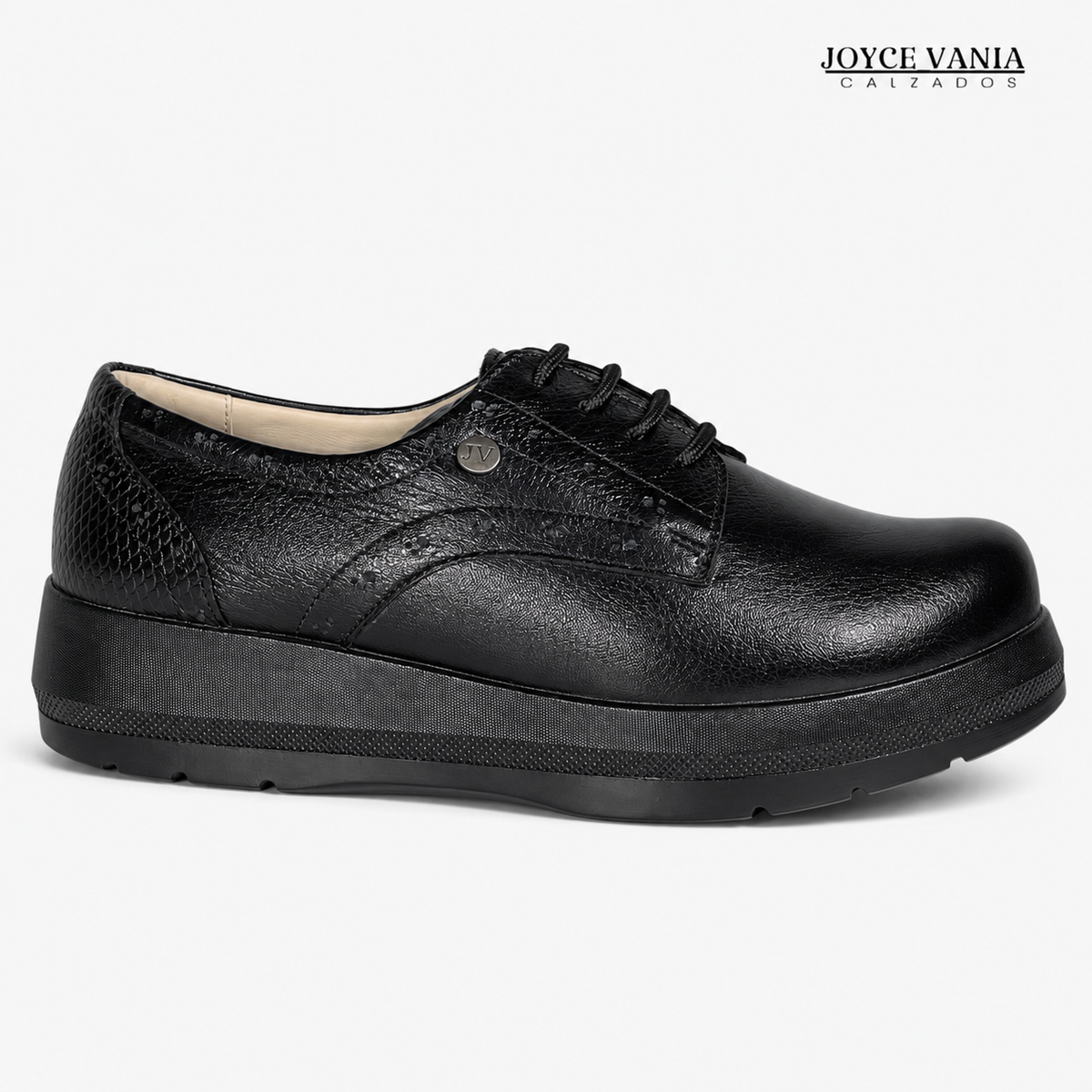 Zapatillas Urbanas de Cuero Mujer Andrea negro