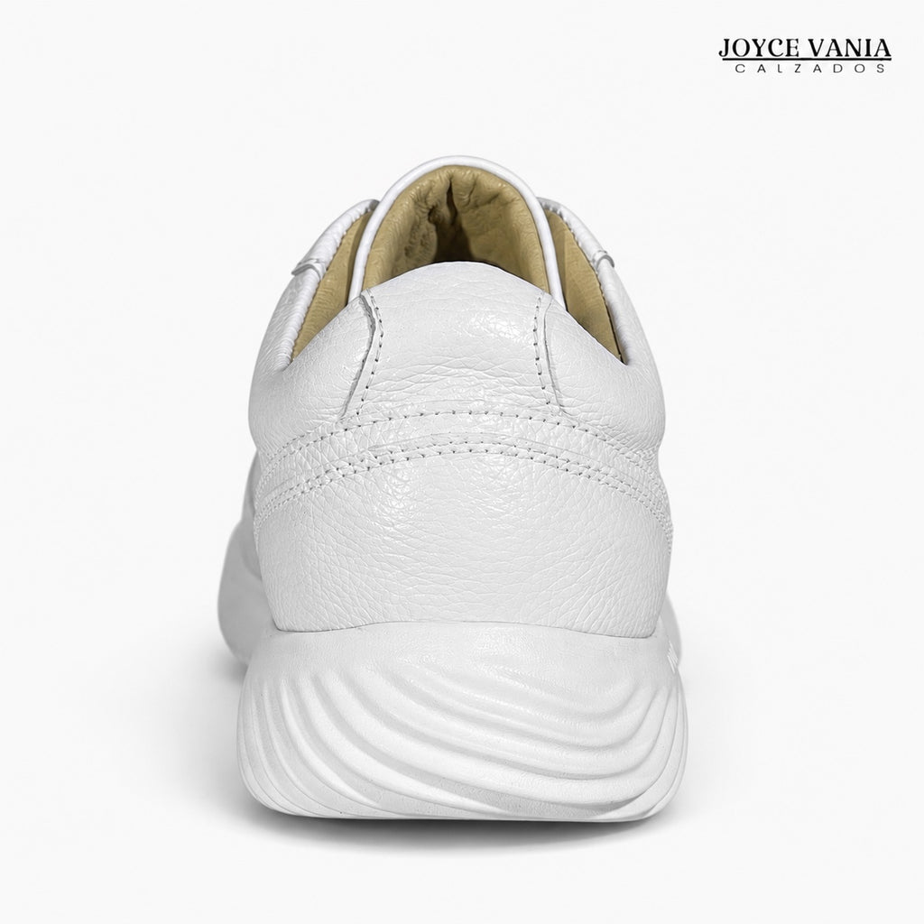 Zapatillas Urbanas de Cuero Mujer Mayra blanco