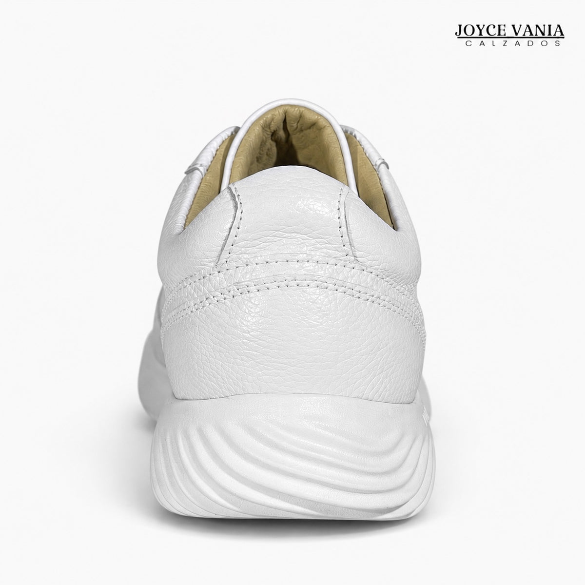Zapatillas Urbanas de Cuero Mujer Mayra blanco