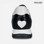 Zapatillas Urbanas de Cuero Mujer Aura negro