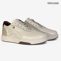 Zapatillas Urbanas de Cuero Mujer Carmina beige