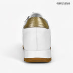 Zapatillas Urbanas de Cuero Mujer Serena blanco