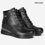 Botines de Cuero Mujer Kathy Negro