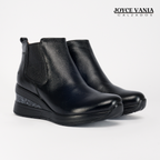 Botines Mujer de Cuero Ariana Negro