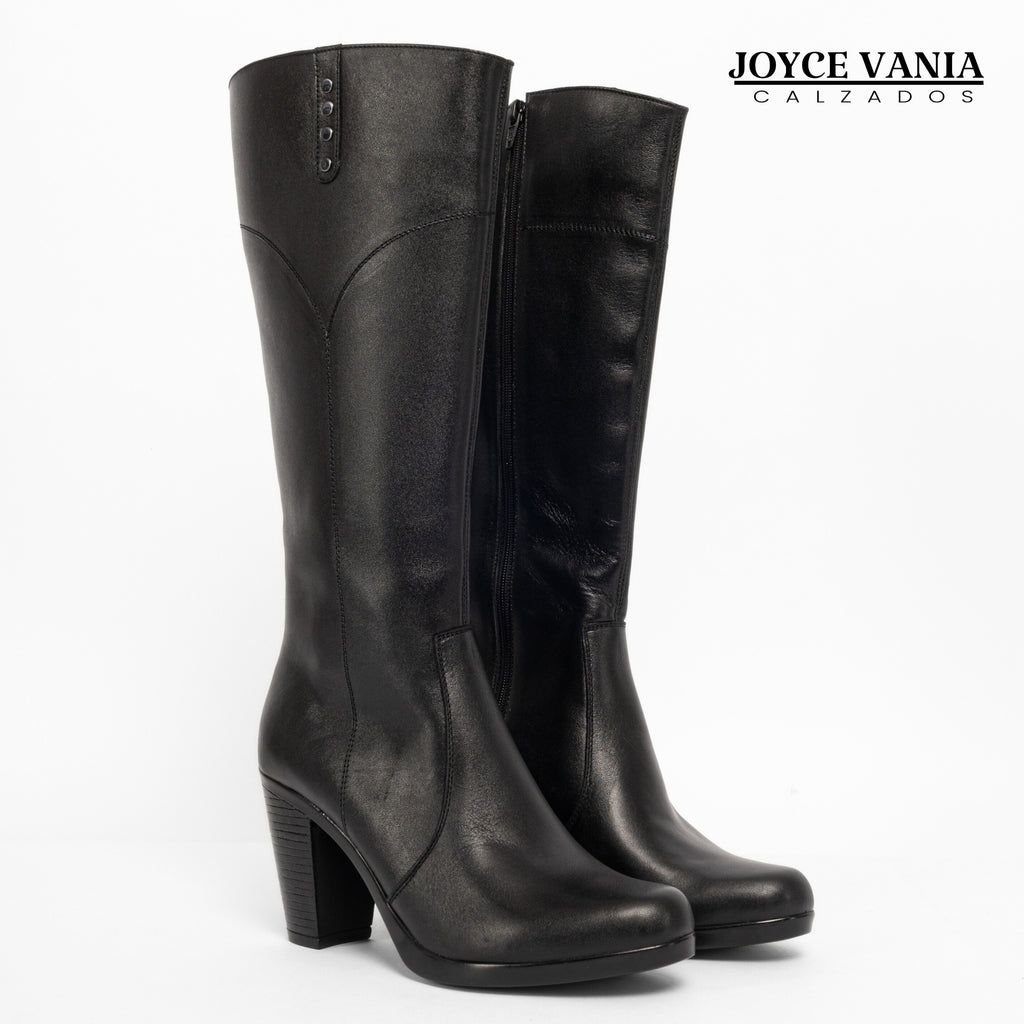 Botas Mujer de Cuero Adriana Negro