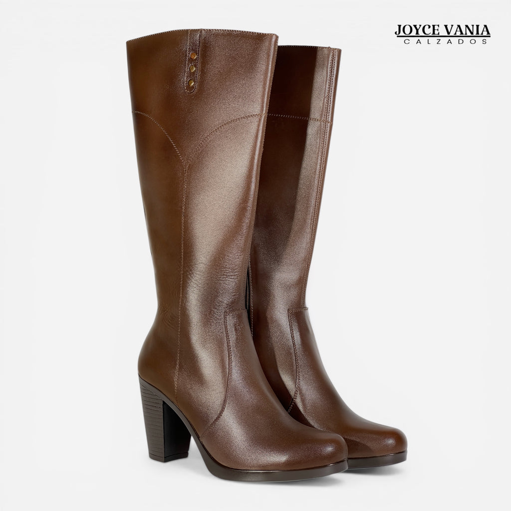 Botas Mujer de Cuero Adriana Marron