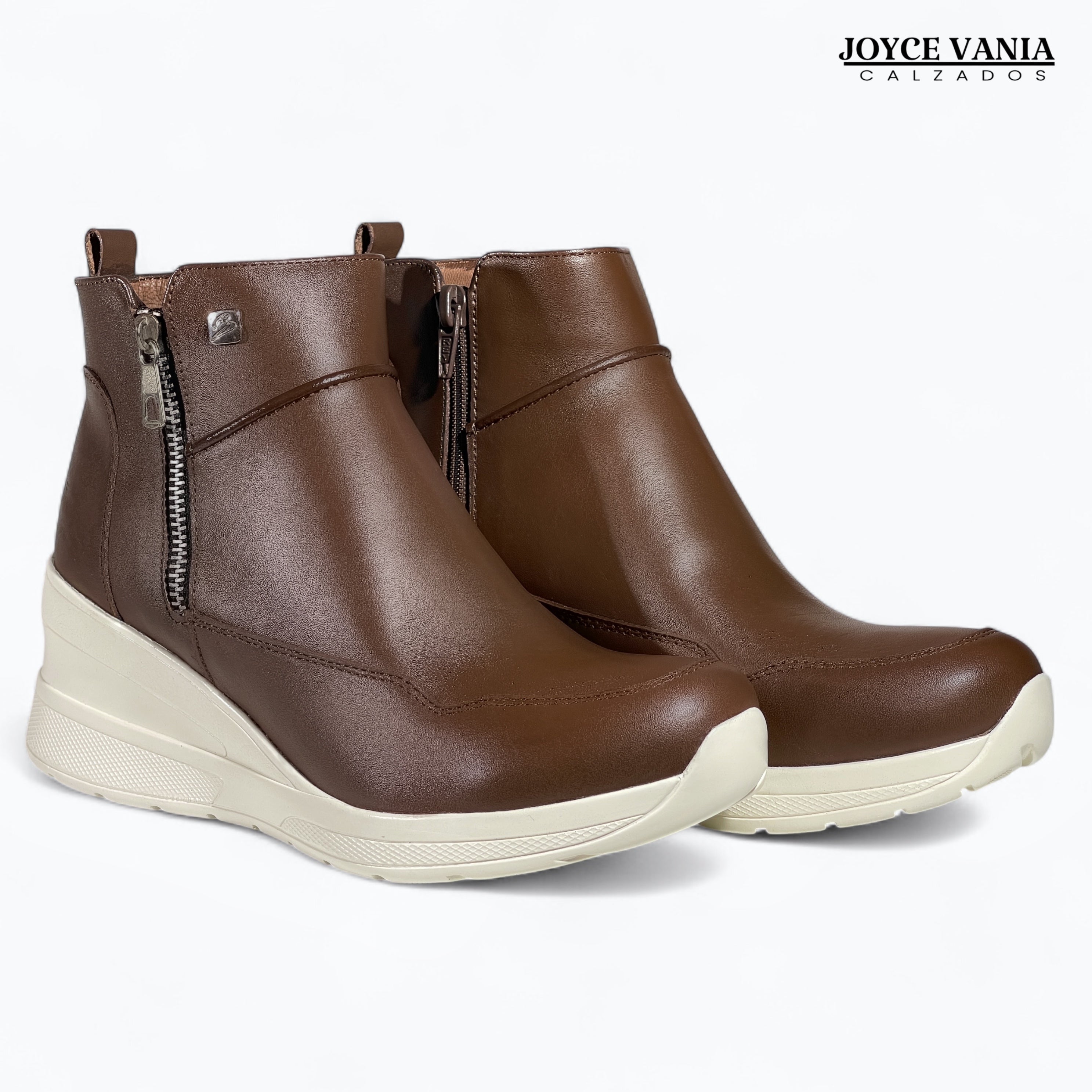 Botines Mujer de Cuero Alessia Marron