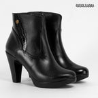 Botines Mujer de Cuero Antonia Negro
