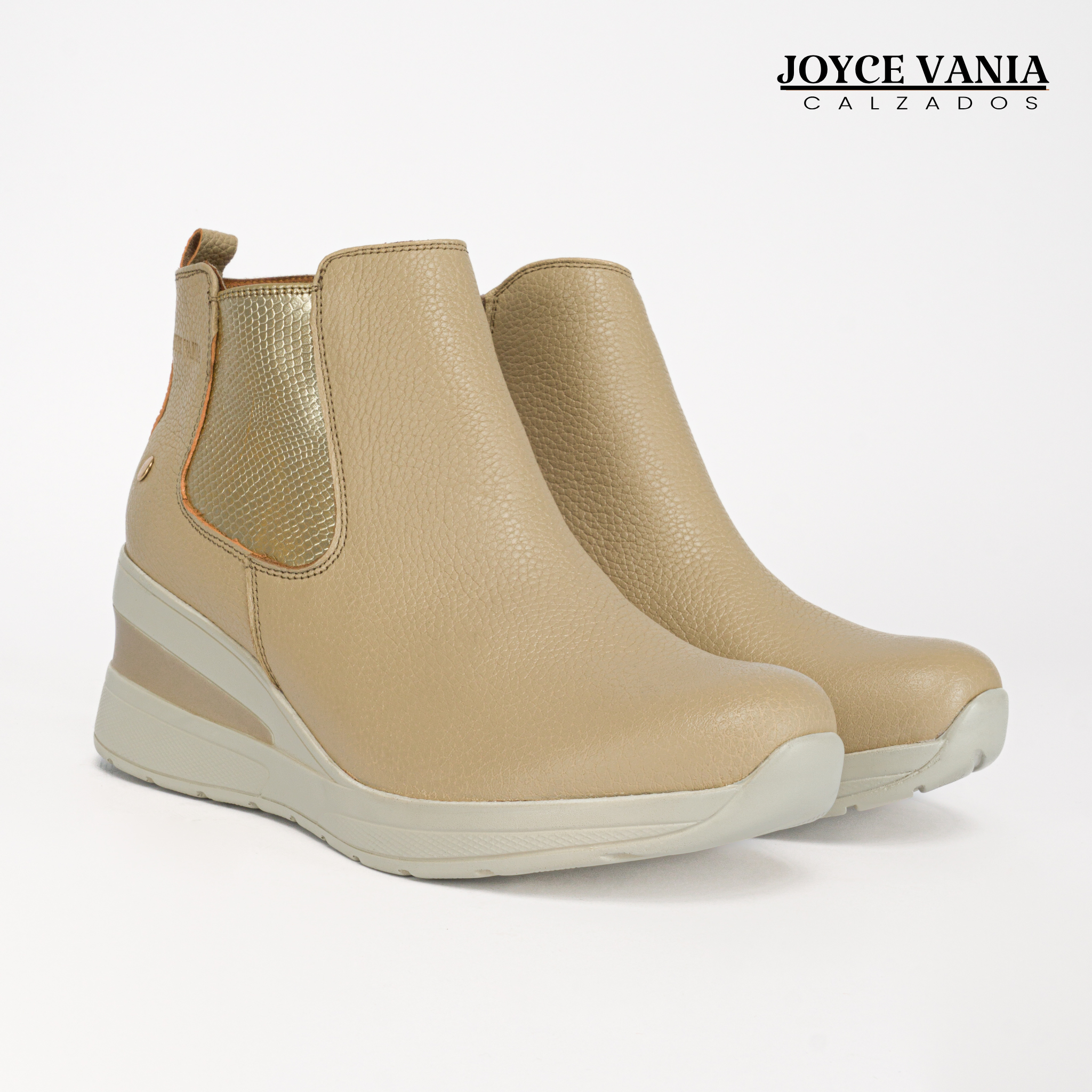 Botines Mujer de Cuero Ariana Nude