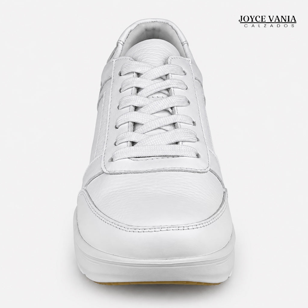 Zapatillas Urbanas Mujer de Cuero Ibeth Blanco