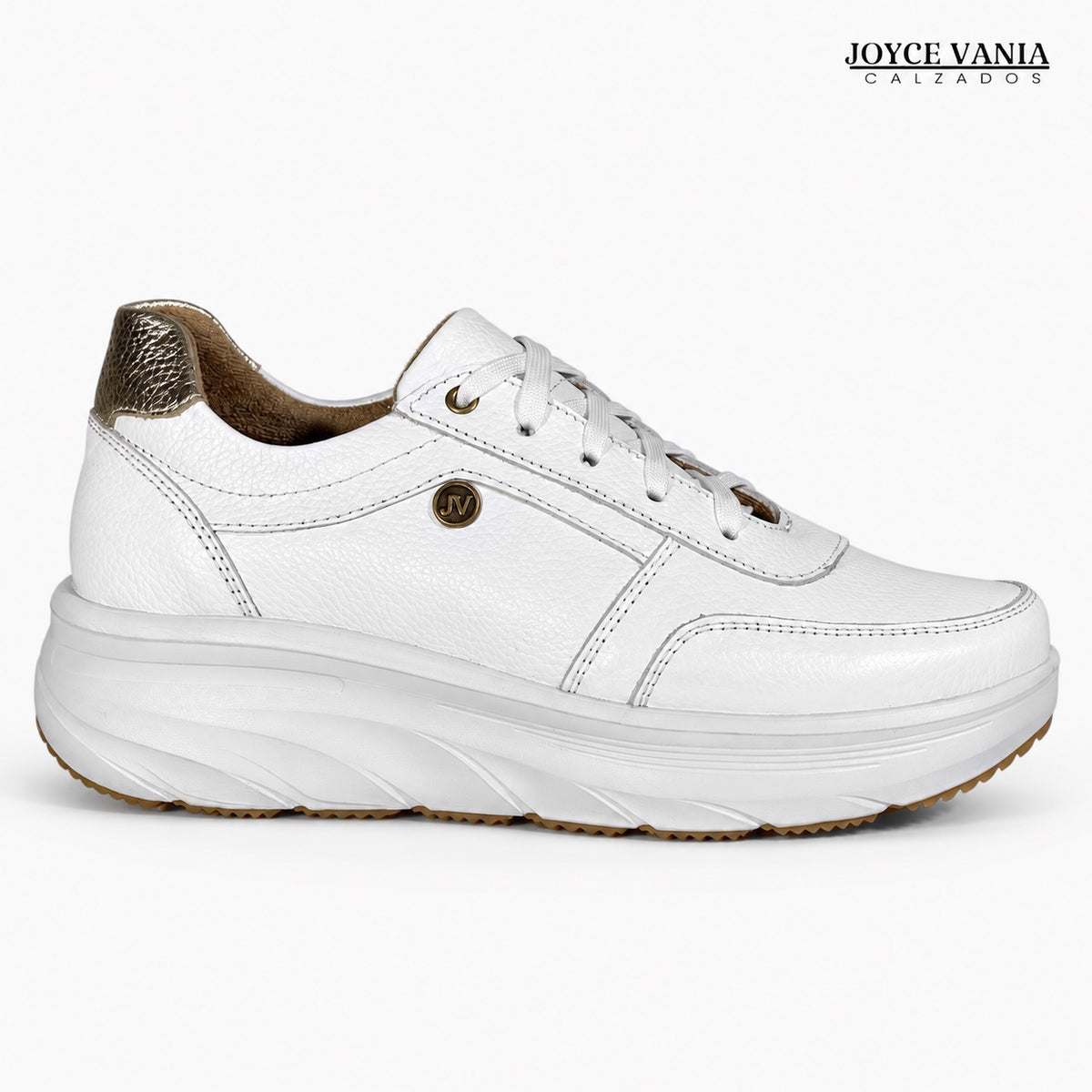 Zapatillas Urbanas de Cuero Mujer Mireyda blanco DOS