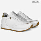 Zapatillas Urbanas de Cuero Mujer Serena blanco