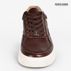 Zapatillas Urbanas Mujer de Cuero Gaela Marron