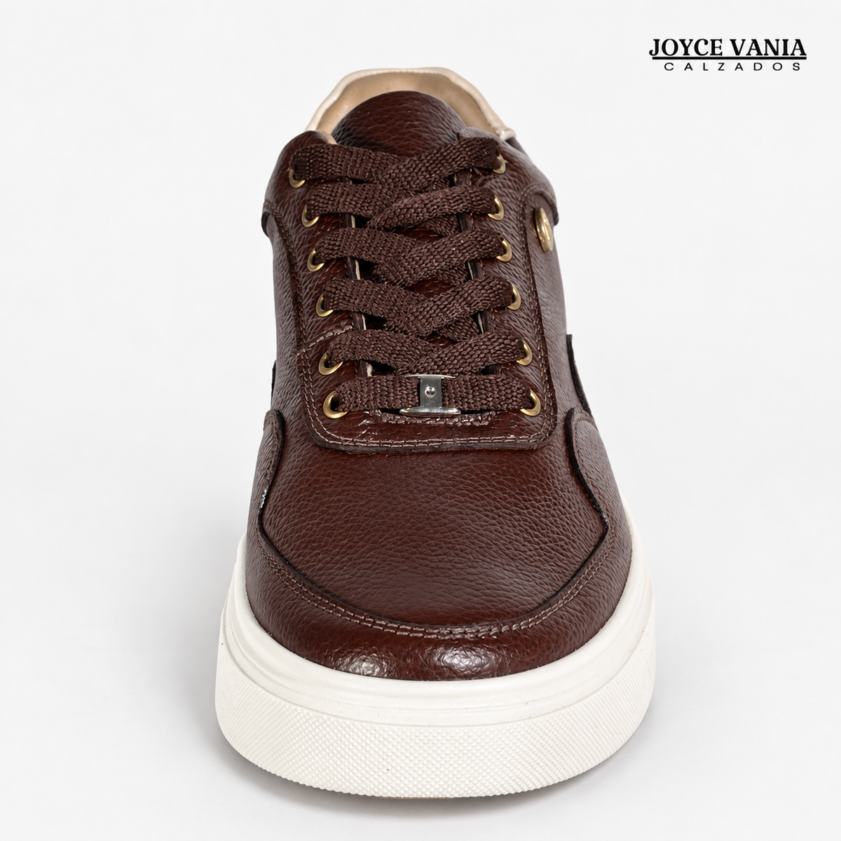 Zapatillas Urbanas Mujer de Cuero Gaela Marron