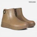 Botín de Cuero para Mujer Cayetana beige