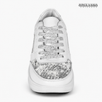 Zapatillas Urbanas de Cuero Mujer Ibeth plata