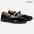 Zapatillas Urbanas de Cuero Mujer Sandra negro