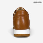 Zapatillas Urbanas de Cuero Mujer Cadencia miel