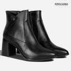 Botines Mujer de Cuero Irene negro