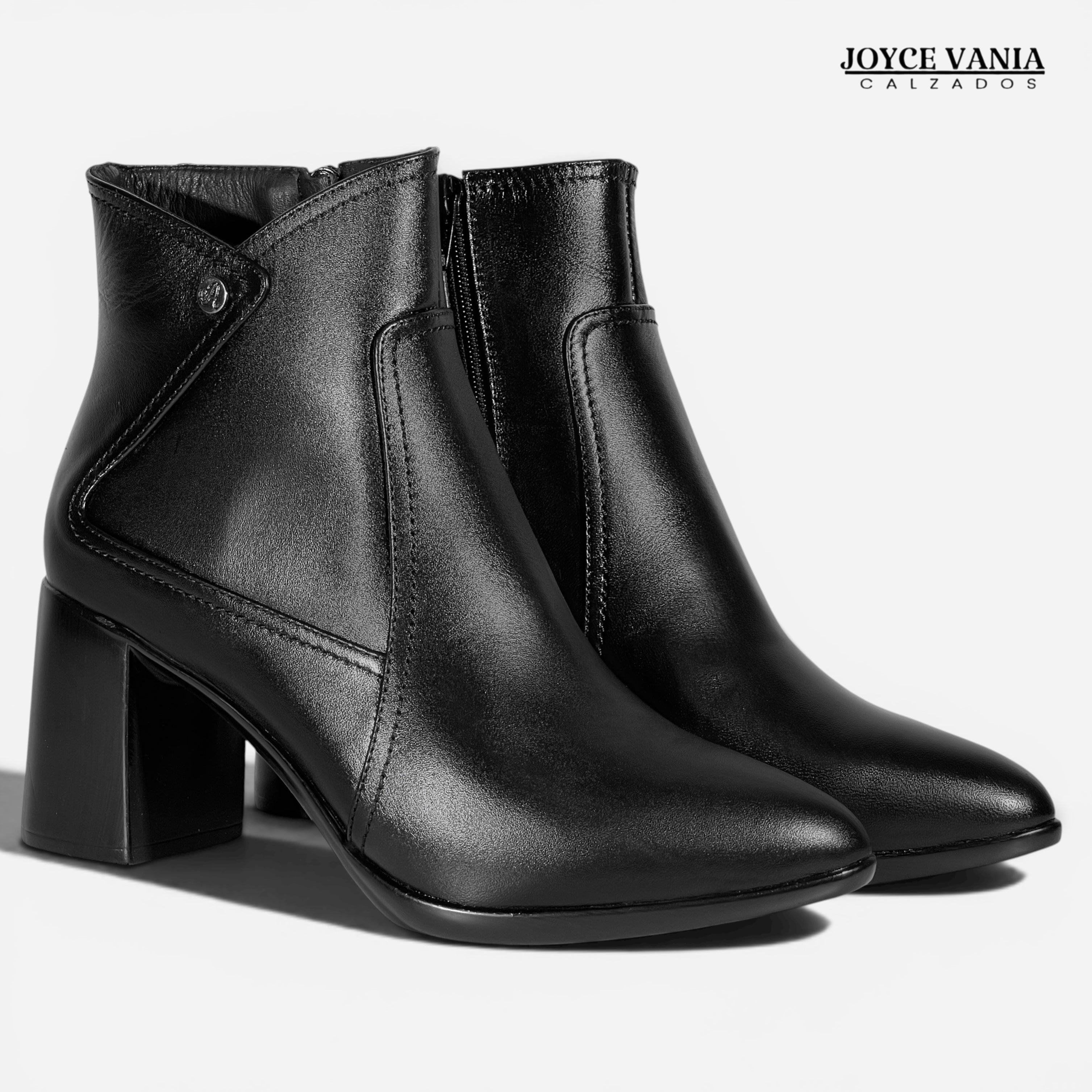 Botines Mujer de Cuero Irene negro