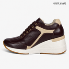 Zapatillas Urbanas de Cuero Mujer Siena marrón