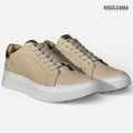 Zapatillas Urbanas Mujer de Cuero Bruna Beige