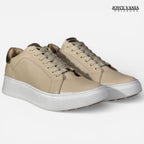 Zapatillas Urbanas Mujer de Cuero Bruna Beige