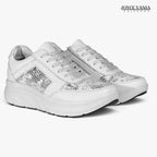 Zapatillas Urbanas de Cuero Mujer Ibeth plata