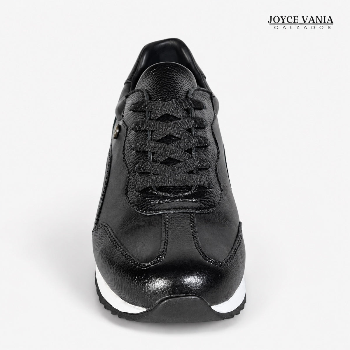 Zapatillas Urbanas de Cuero Mujer Cadencia negro