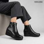 Botín de Cuero para Mujer Silvana Negro