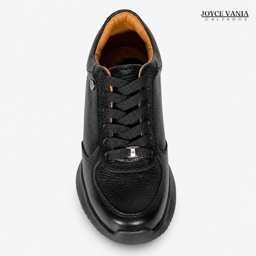 Zapatillas Urbanas de Cuero Mujer Mayra negro