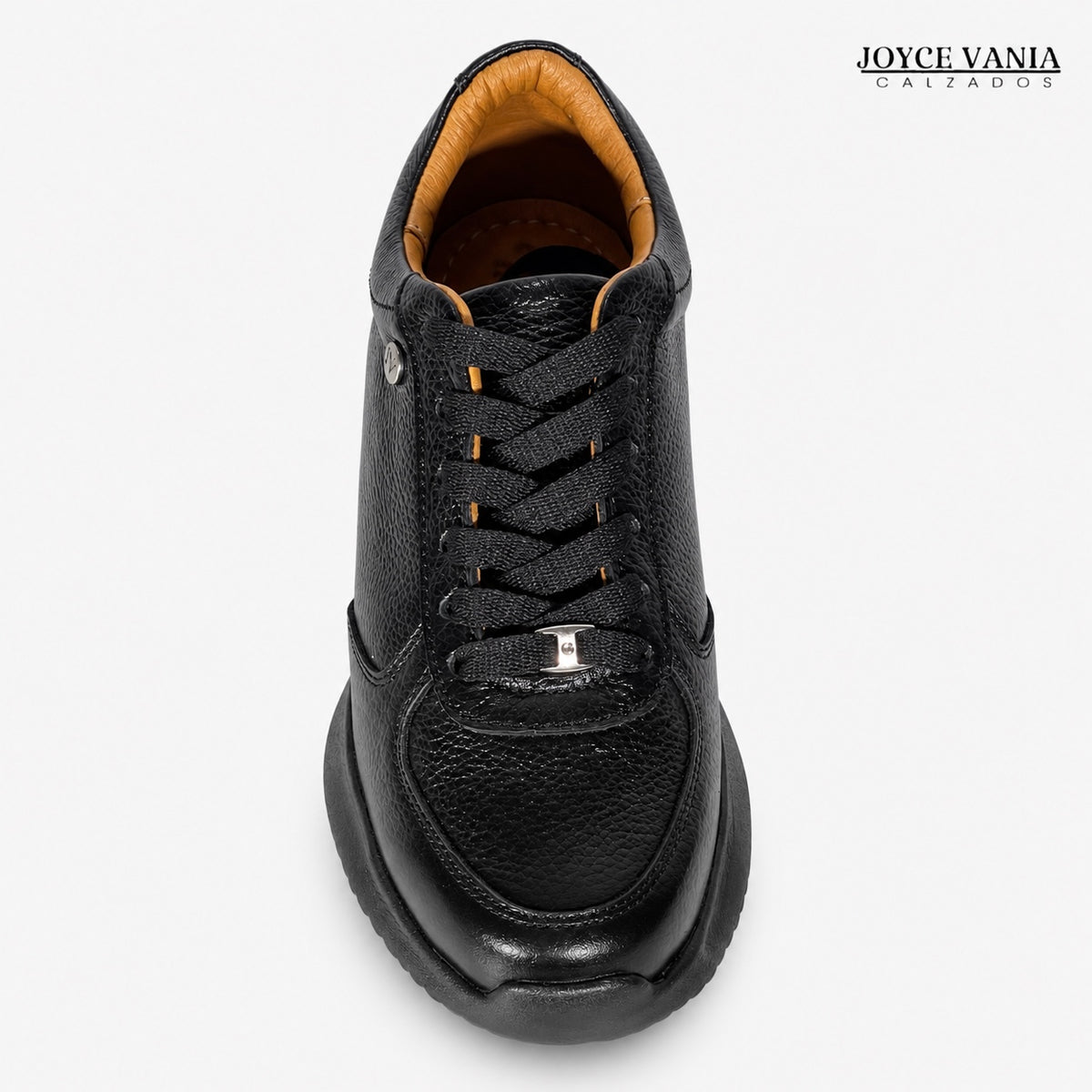 Zapatillas Urbanas de Cuero Mujer Mayra negro