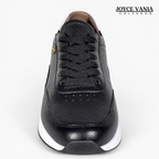 Zapatillas Urbanas de Cuero Mujer Aura negro