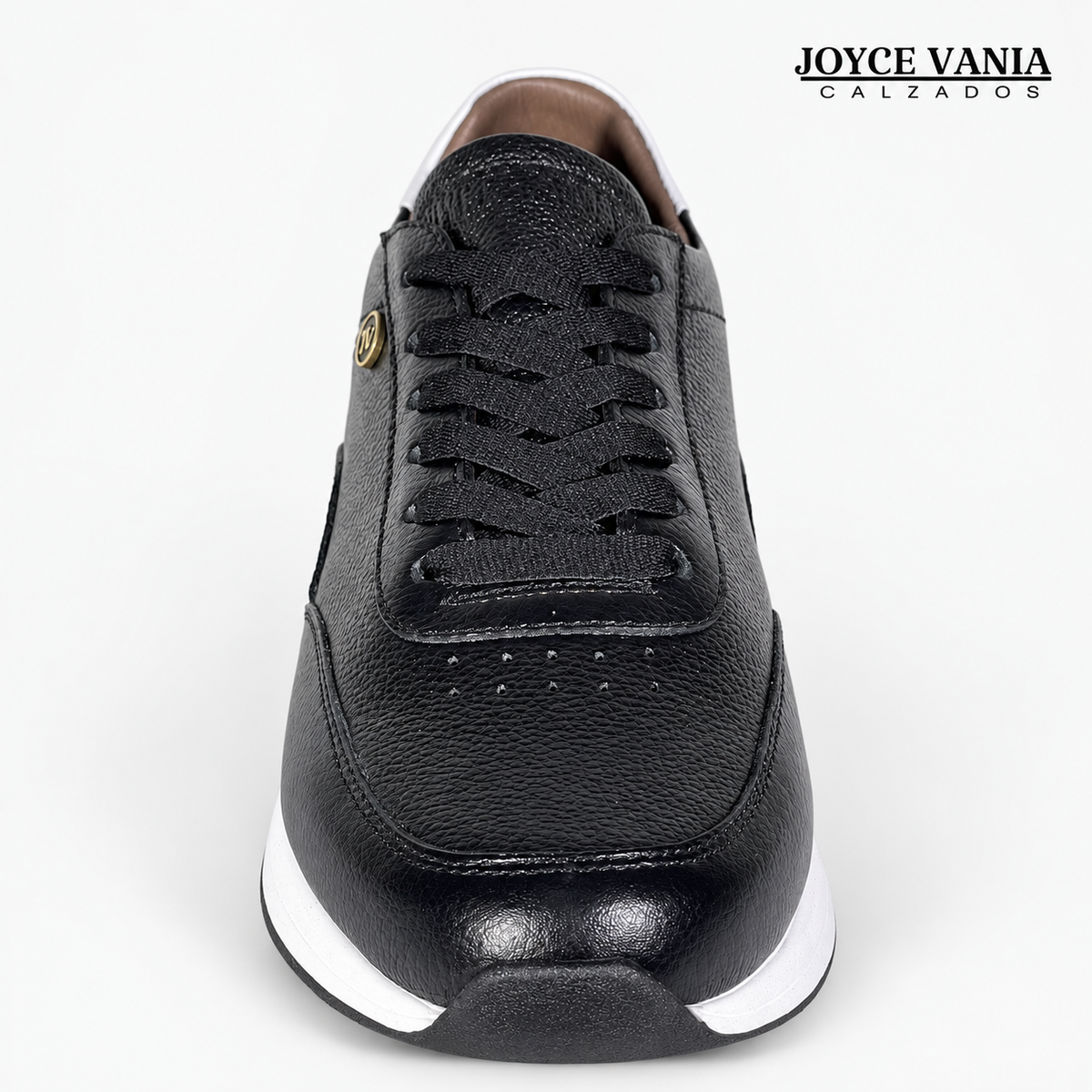 Zapatillas Urbanas de Cuero Mujer Aura negro