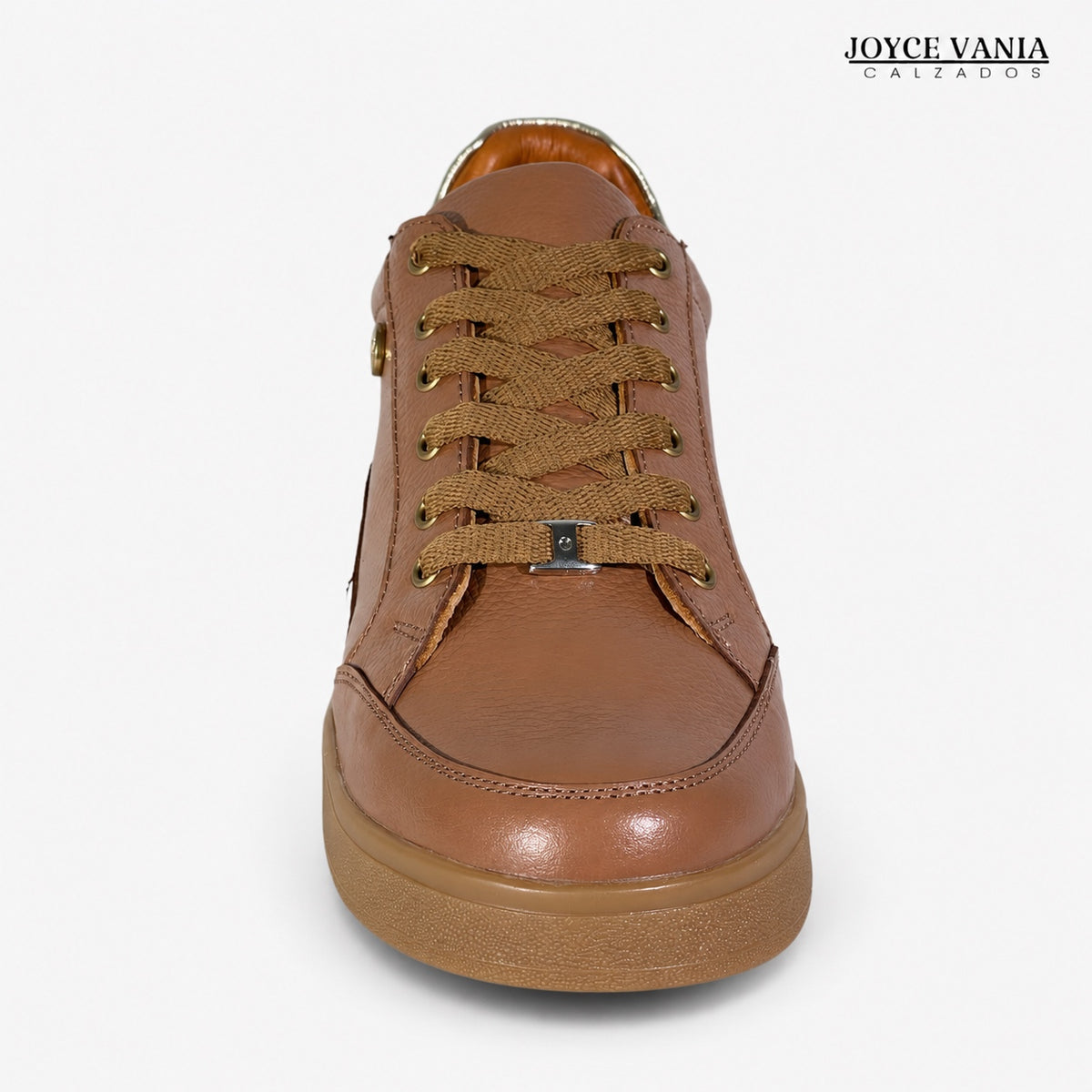 Zapatillas Urbanas de Cuero Mujer Lúmina miel