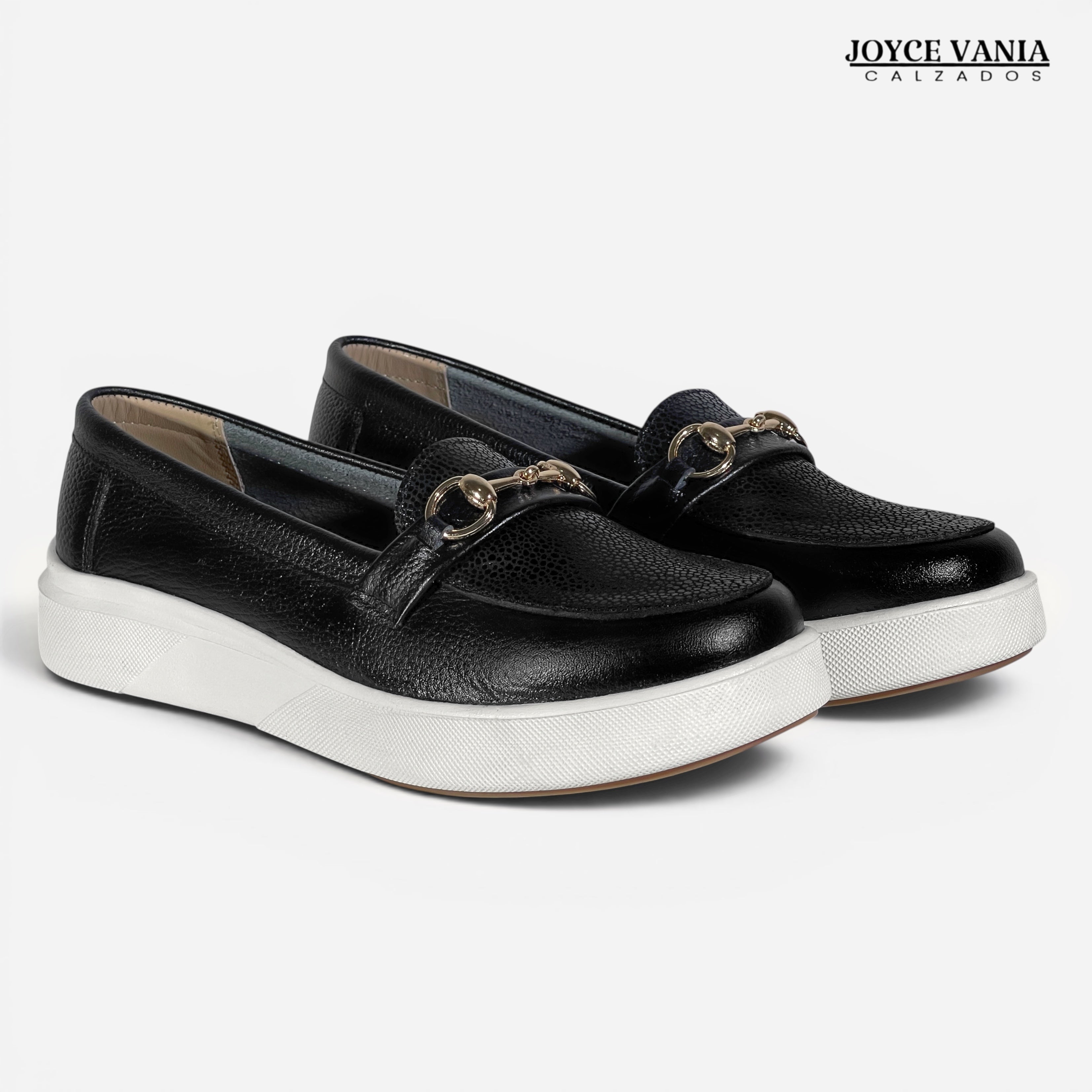 Mocasines de Cuero Mujer Pilar negro