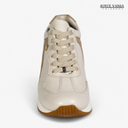 Zapatillas Urbanas de Cuero Mujer Siena beige