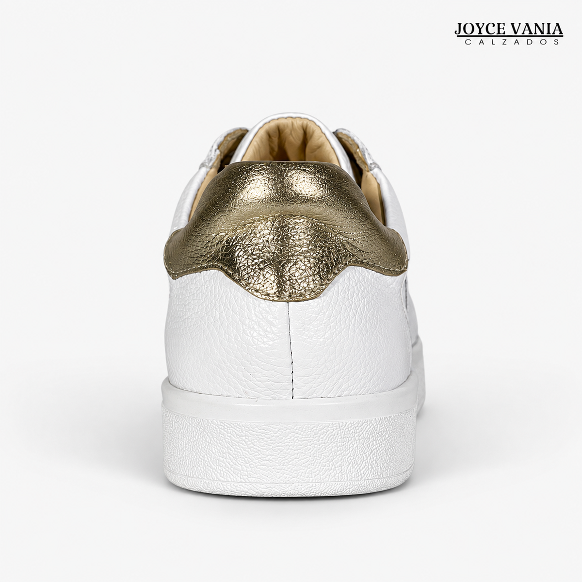 Zapatillas Urbanas de Cuero Mujer Lúmina blanco