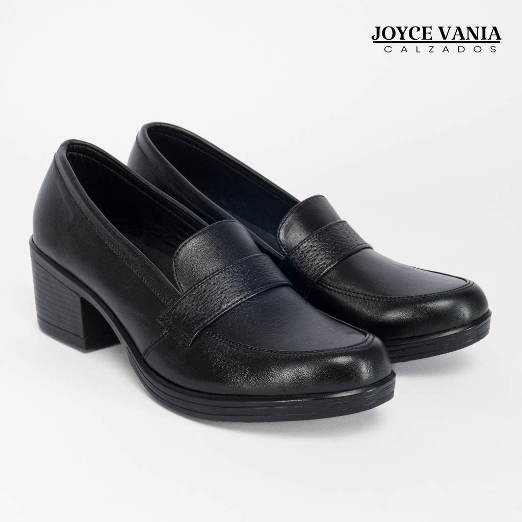 Mocasines de Cuero Mujer Clarissa Negro