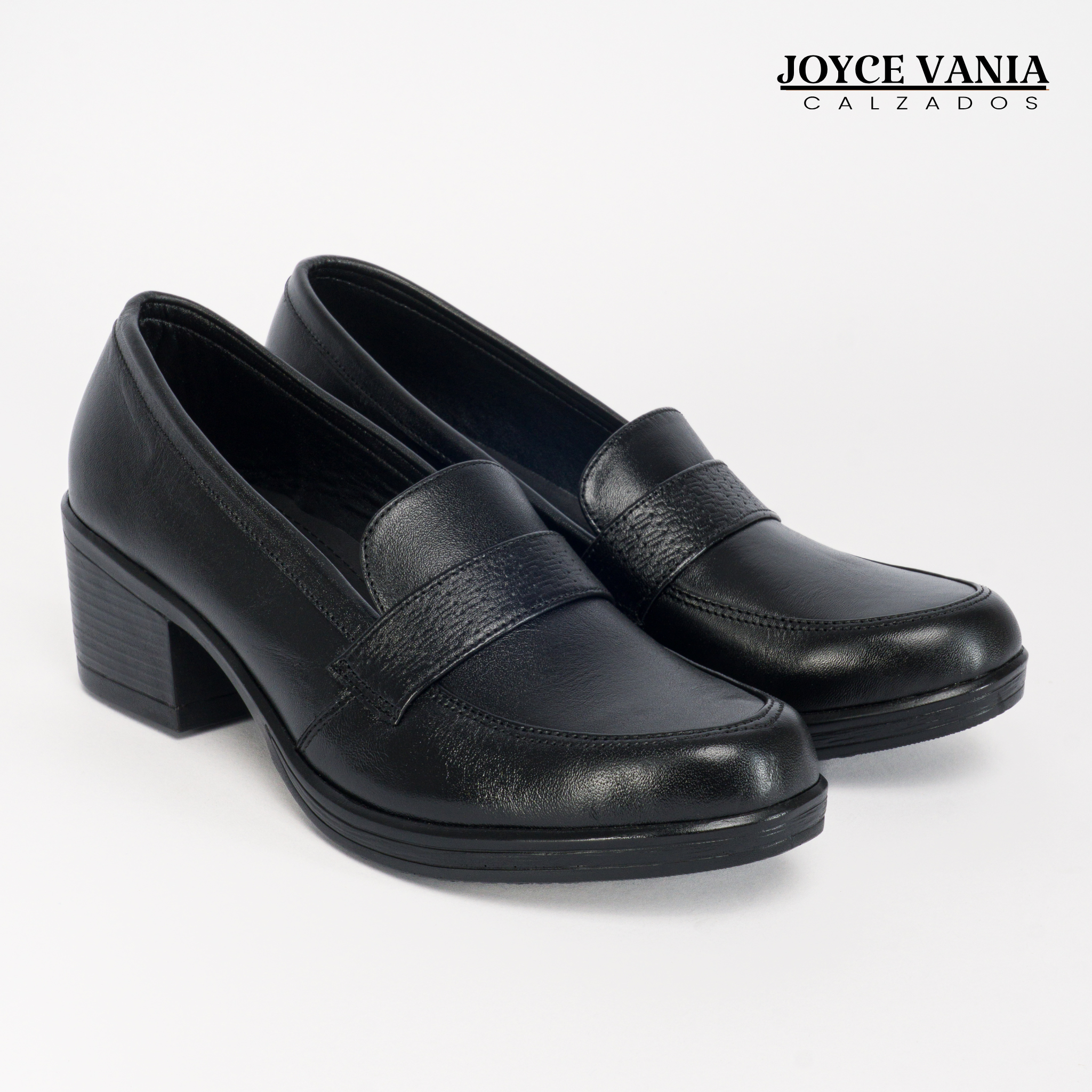 Mocasines de Cuero Mujer Clarissa Negro