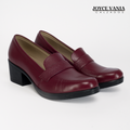 Mocasines de Cuero Mujer Clarissa Vino