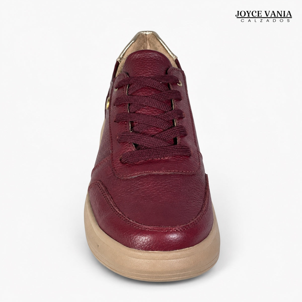 Zapatillas Urbanas de Cuero Mujer regina vino