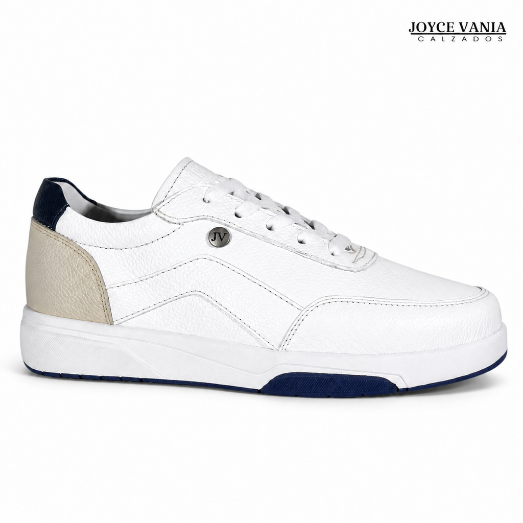 Zapatillas Urbanas de Cuero Mujer Brissa blanco